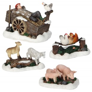 Farm Scenery, Set of 4 pieces
